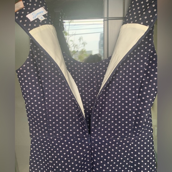 Purple polka dot Simone Dress - Picture 2 of 5